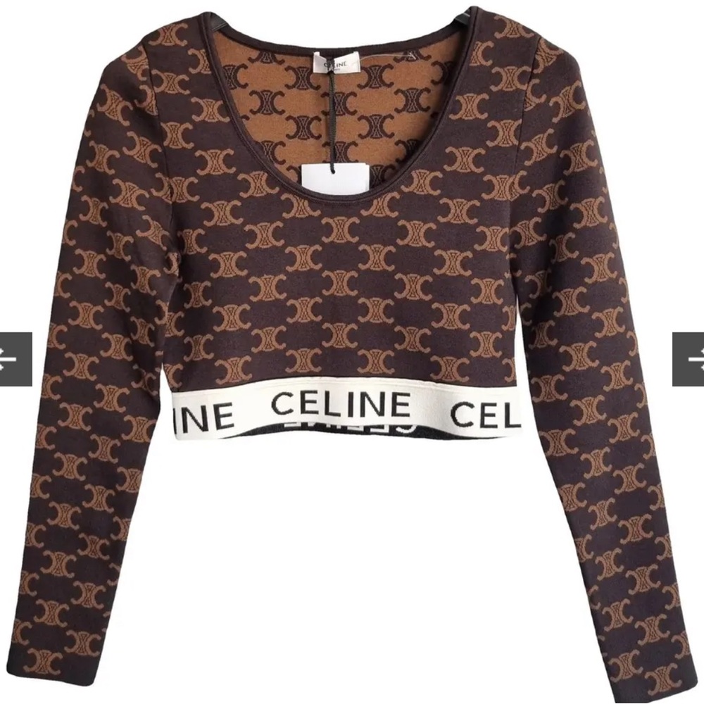 Celine
Monogram Silk Crop Top w/ Tags